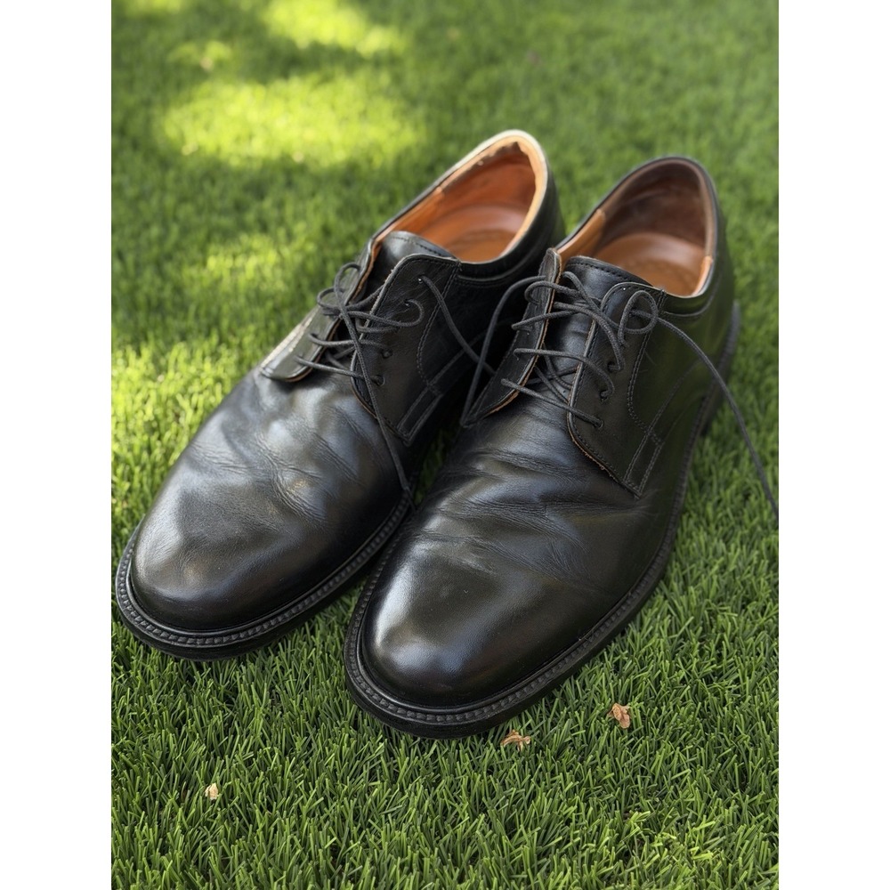 Johnston & Murphy Signature Series 15-3805 Black Leather Shoes 10.5 M Italy